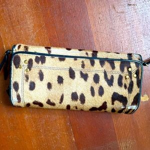 Jerome Dreyfuss leopard calf hair wallet
